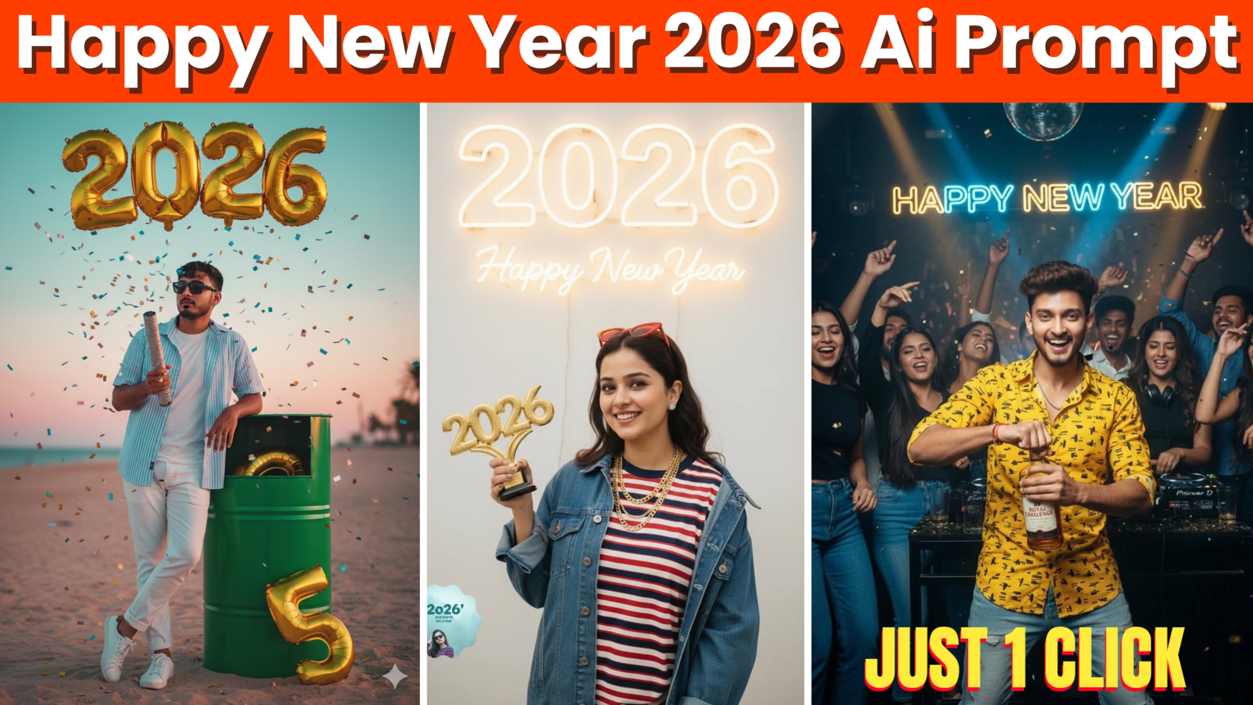 Google Gemini Happy New Year 2026 Ai Photo Editing Prompt