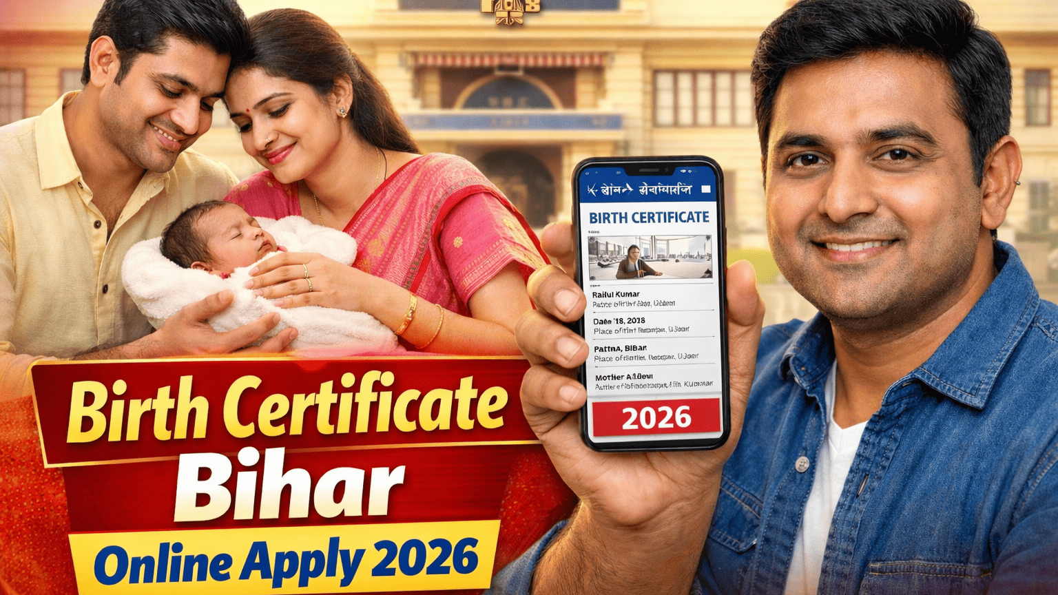 Birth Certificate Bihar Online Apply Kaise Kare? Mobile Se Aise Karein Registration