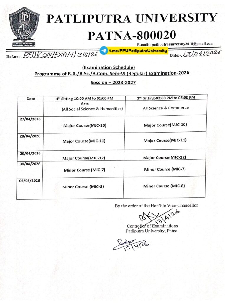 PPU UG 6th Semester Exam Form Kaise Bhare 2026 Step By Step