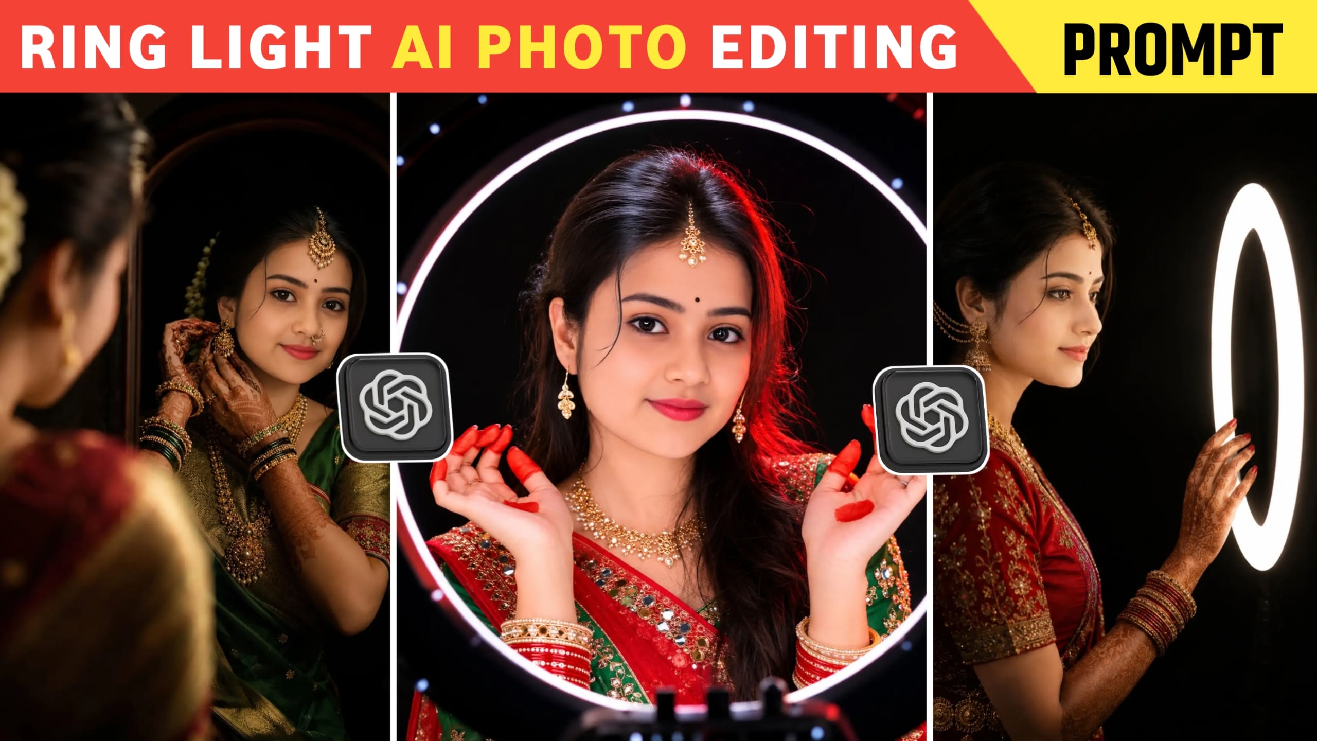 Ring Light Photo AI Prompts