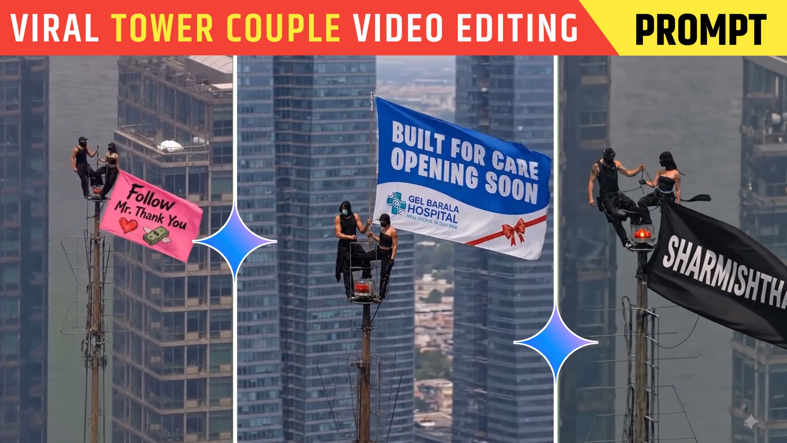 Viral Tower Couple Proposal AI Video Prompt 2026