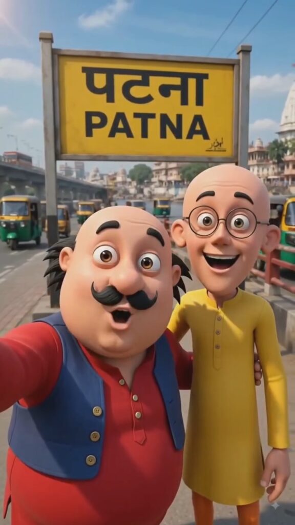 Motu Patlu Village AI Prompt